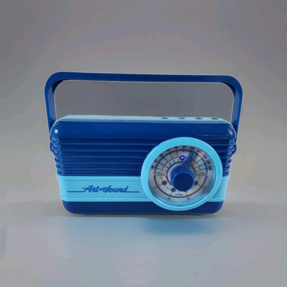 Art + Sound Retro Speaker FM Radio RED Retro Vintage Style‎
